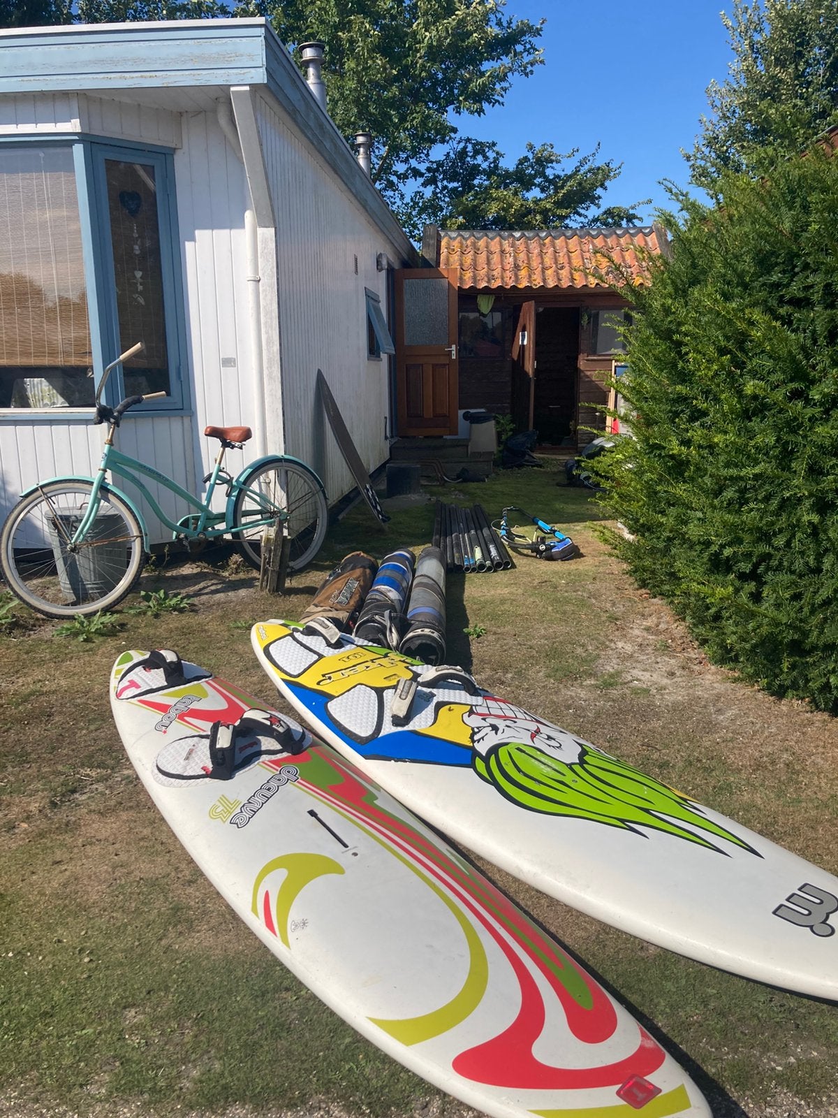 Windsurfset, Ophalen, Gebruikt