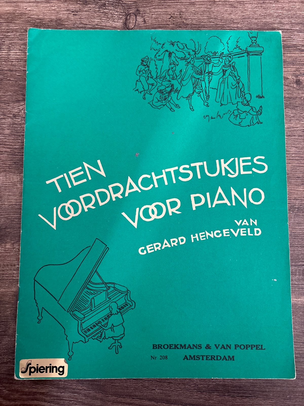 Tien Voordrachtstukjes voor Piano - Gerard Hengeveld, Gebruikt, Klassiek, Ophalen of Verzenden, Artiest of Componist
