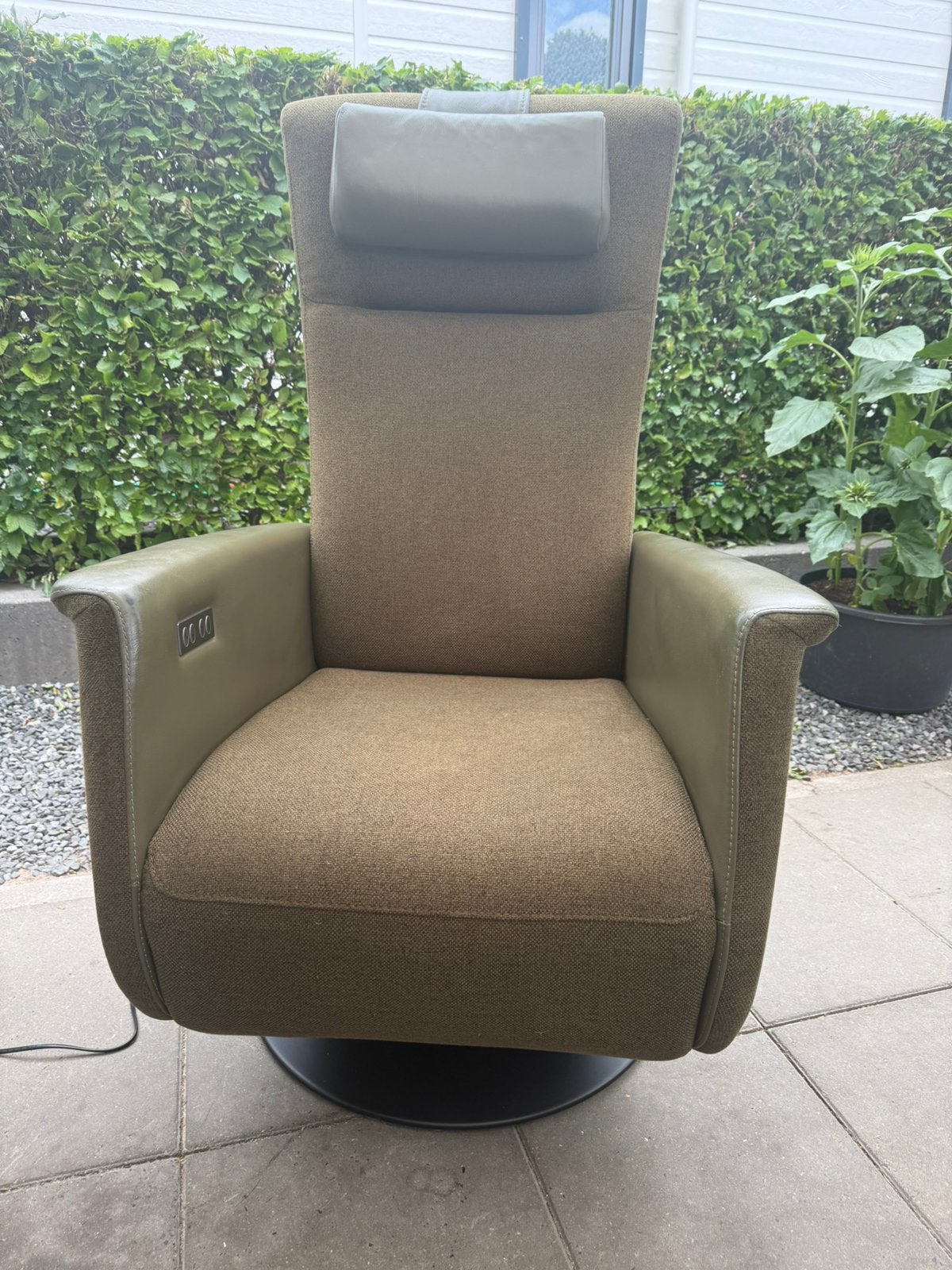 Prominent relaxfauteuil sta op relax stoel met garantie, Ophalen of Verzenden, Zo goed als nieuw, Leer, Gratis bezorging regio Utrecht