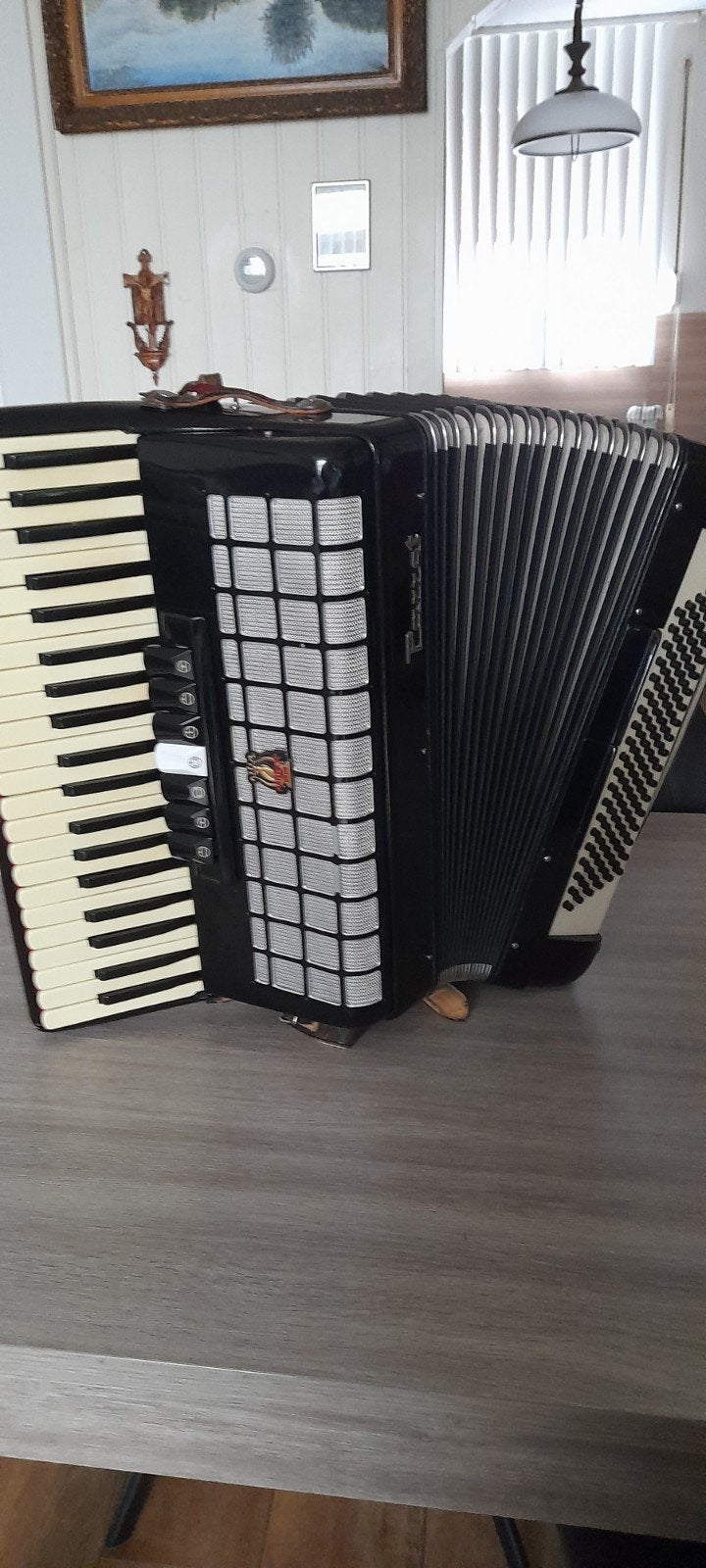 Parrot Toetsaccordeon - Zwart, Gebruikt, Overige merken, Gebruikt, Met riemen, Overige formaten