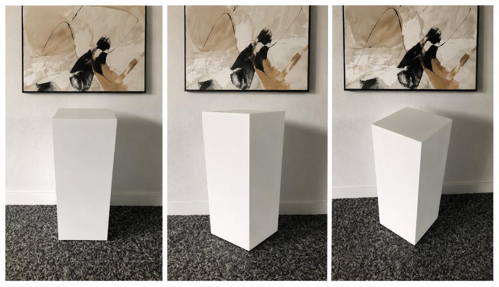 Strakke witte MDF SOKKEL | Zuil | Kolom | Pilaar 90x30x30cm, Ophalen of Verzenden, Nieuw