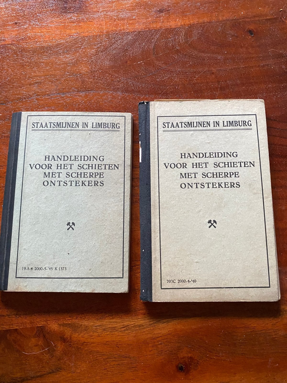 Handleiding schieten scherpe ontstekers. Staatsmijnen. 2 X., Ophalen of Verzenden