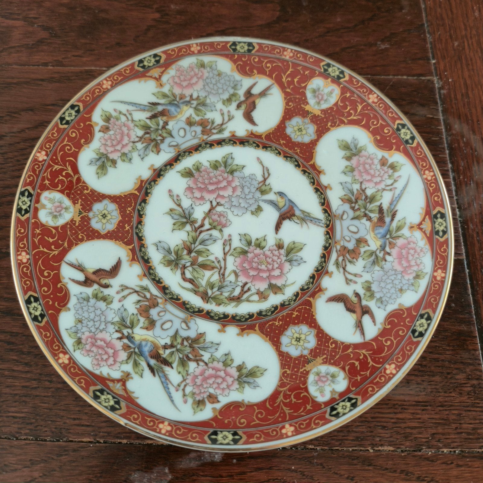 195.  Eiwa Kinsei Japans Imari decoratief bord - 16 cm, Ophalen of Verzenden