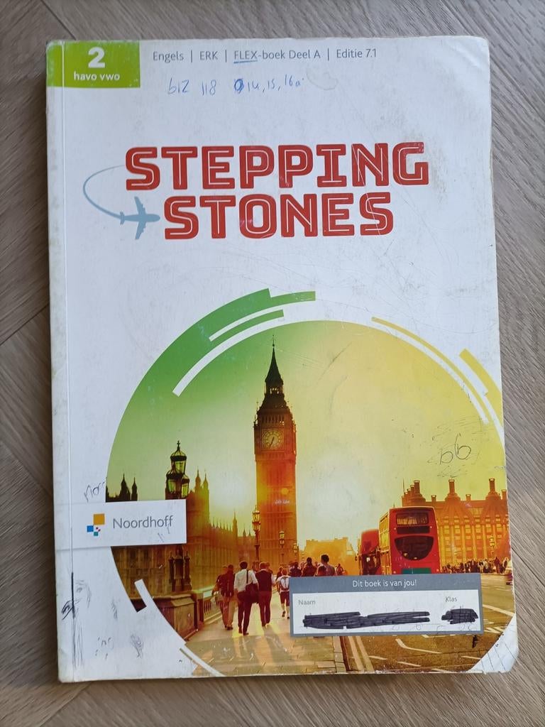 Stepping Stones Engels 2 havo/vwo - deel A (Noordhoff), Gelezen, Engels, Noordhoff, HAVO