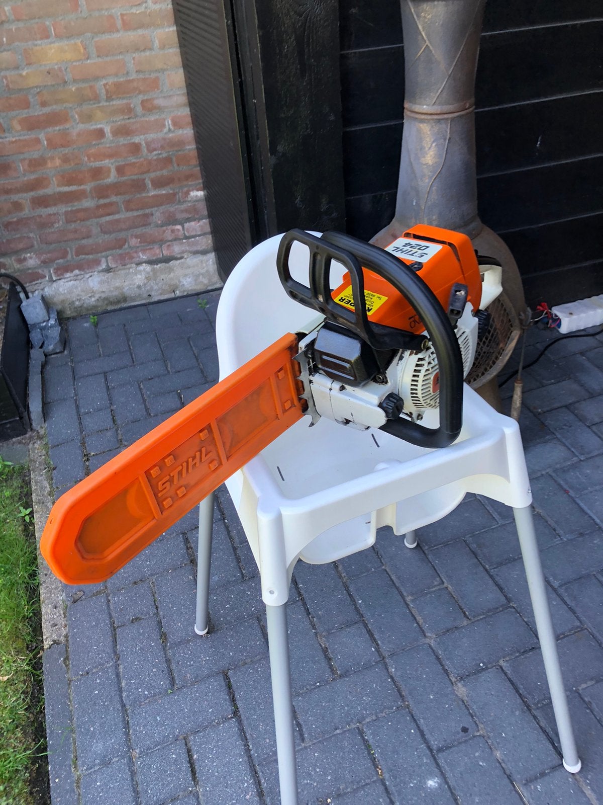 Kettingzaag, Doe-het-zelf en Verbouw, Gereedschap | Zaagmachines, Ophalen, Gebruikt, Kettingzaag, 30 tot 70 mm