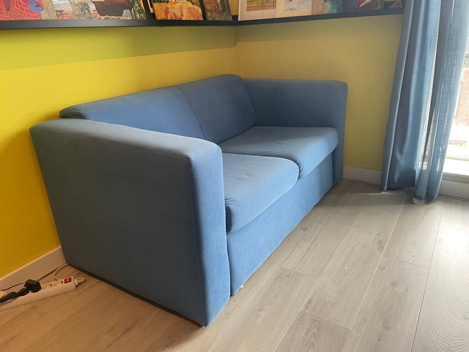 Hoekbankje, gratis af te halen., Ophalen of Verzenden, Gebruikt, Eenpersoons