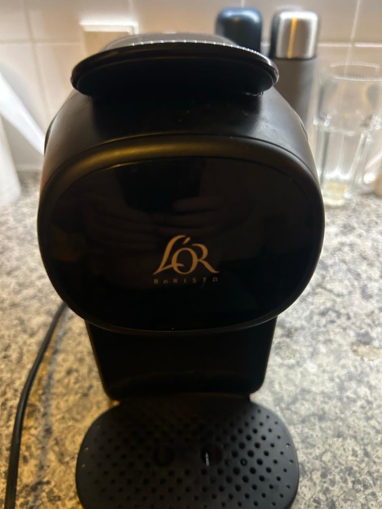 L'OR Barista Koffiemachine - Zwart, Zo goed als nieuw, Koffiepads en cups, Koffiemachine, Ophalen of Verzenden, Zo goed als nieuw