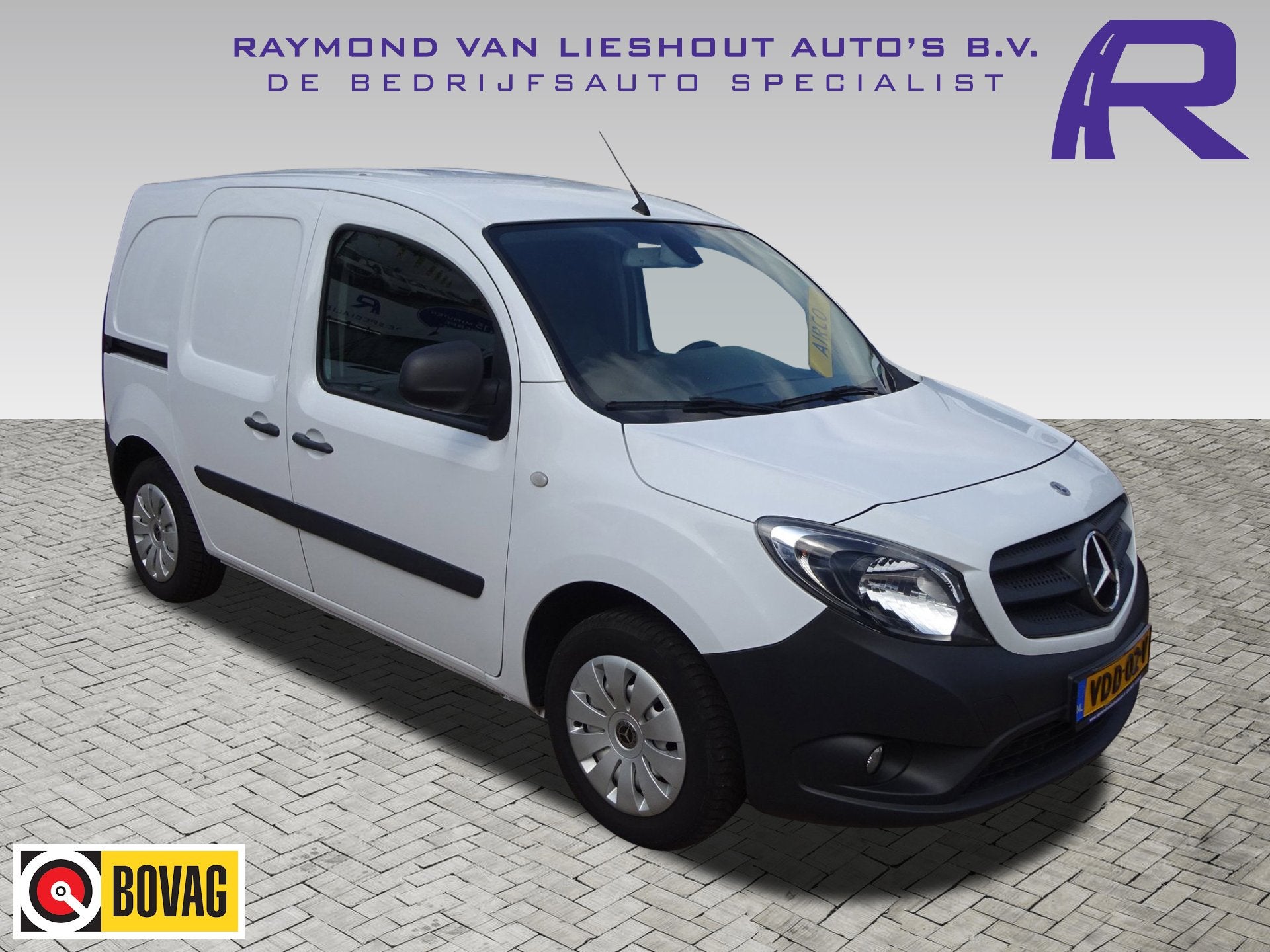 Mercedes-Benz Citan 109 CDI AIRCO CRUISE NAVIGATIE, Auto's, Stof, Gebruikt, Wit, 2 stoelen