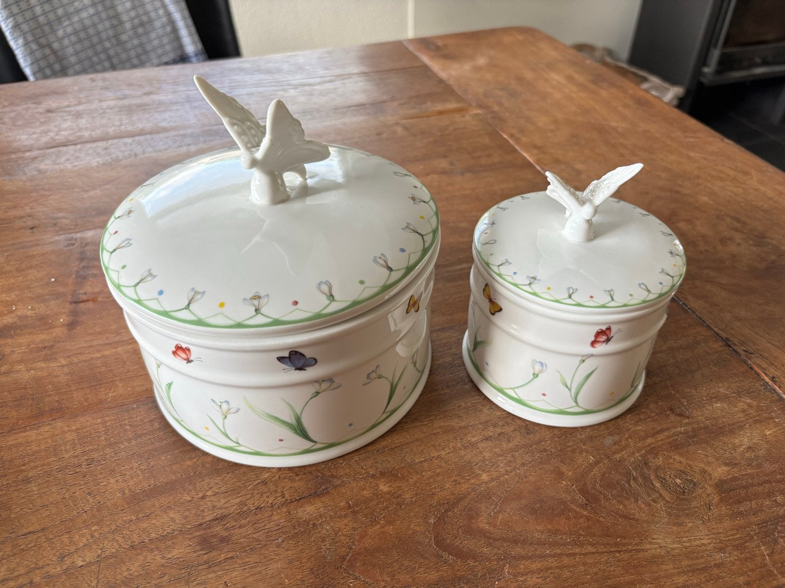 Villeroy & Boch Colourful Spring voorraadpotten (2 stuks), Nieuw, Ophalen of Verzenden, Modern, Wit