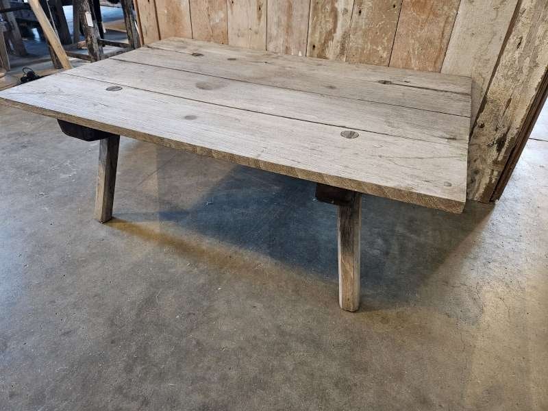 oude salontafel ``WOONWINKEL RUSTIEK``, Huis en Inrichting, Ophalen, Gebruikt, 100 tot 150 cm, 50 tot 100 cm