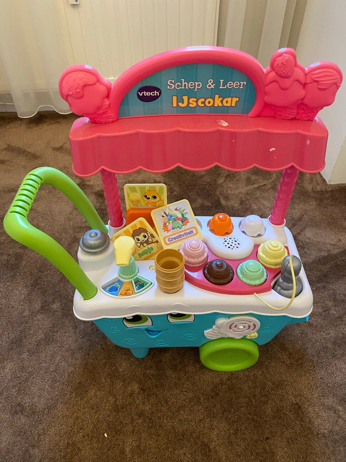 Vtech Schep & Leer Ijscokar, Ophalen, Gebruikt, 2 tot 4 jaar