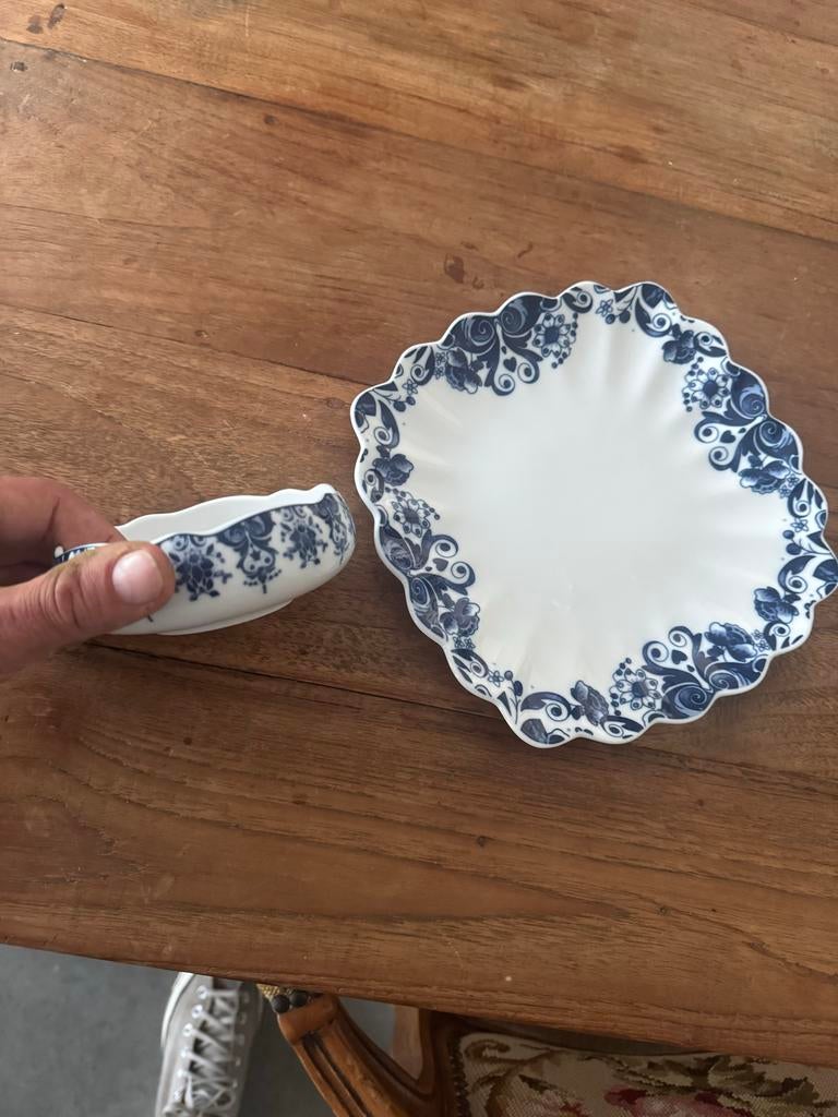 Gezocht KLM Marcel Wanders delfs blauwe borden, Ophalen of Verzenden