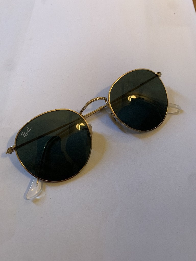 Ray-Ban RB3447 Round Metal Zonnebril, Zonnebril, Overige kleuren, Ophalen of Verzenden, Zo goed als nieuw