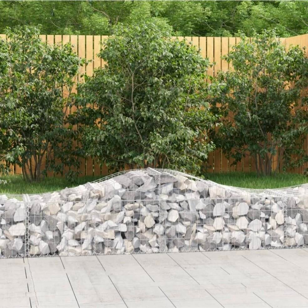 Gegalvaniseerde schanskorf gewelfd 200x50x40/60 cm, Ophalen, Nieuw, IJzer, Overige typen