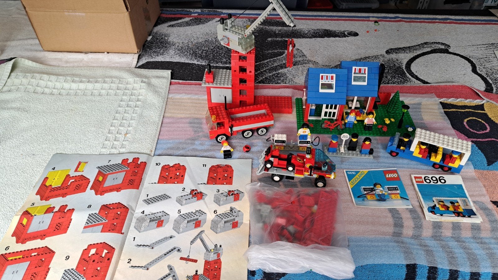 Lego vintage 722  6610  696  6370, Ophalen of Verzenden, Gebruikt
