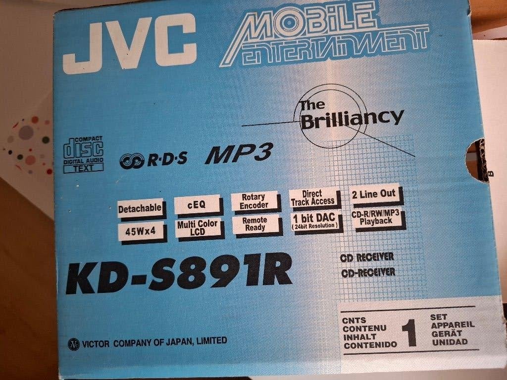 JVC  KD-S891R autoradio CD speler, Ophalen of Verzenden, Gebruikt