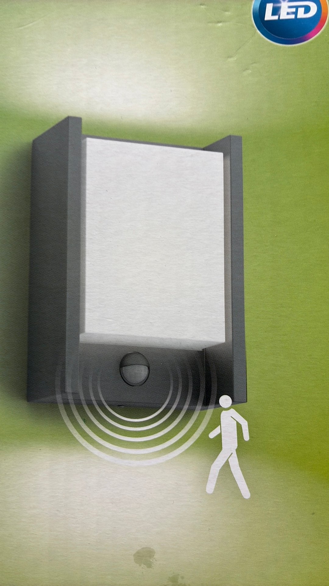 Philips LED outdoor wall light met sensor, Minder dan 50 watt, Wandlamp, Ophalen of Verzenden, Netvoeding