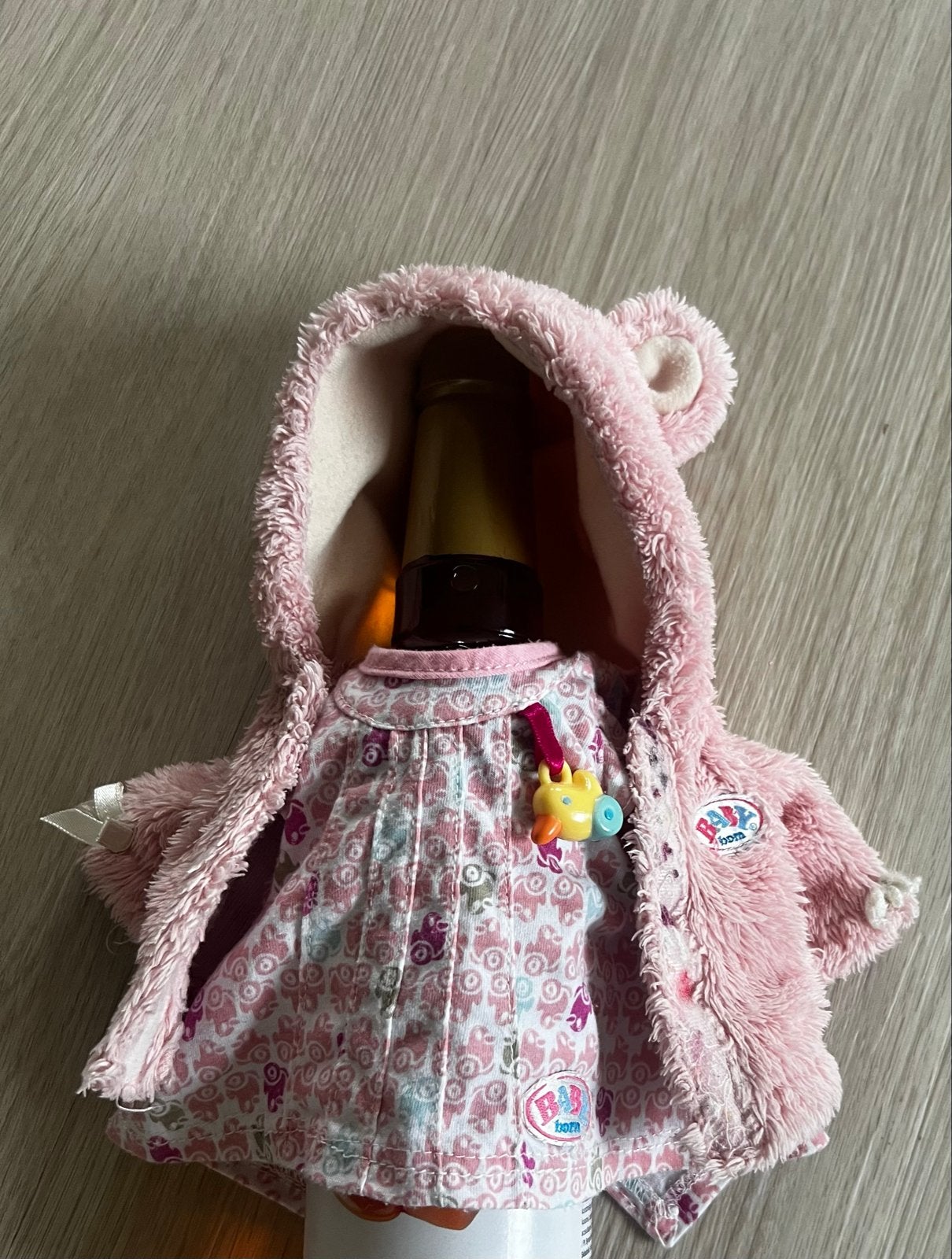 BABY born poppenkleding set: roze jasje en topje, Ophalen of Verzenden, Gebruikt, Babypop