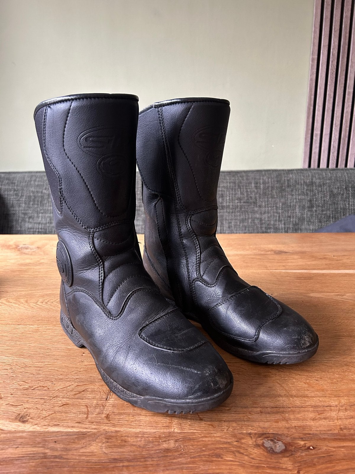 Sidi motorlaarzen maat 45, zwart leer met Gore-Tex, Motoren, Kleding | Motorkleding, Ophalen of Verzenden, Tweedehands, Heren