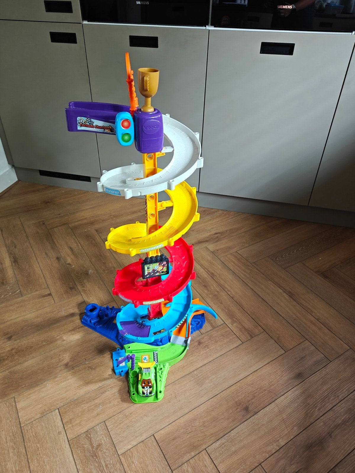 VTech Toet Toet Auto's Racebaan Toren, Ophalen of Verzenden, Gebruikt