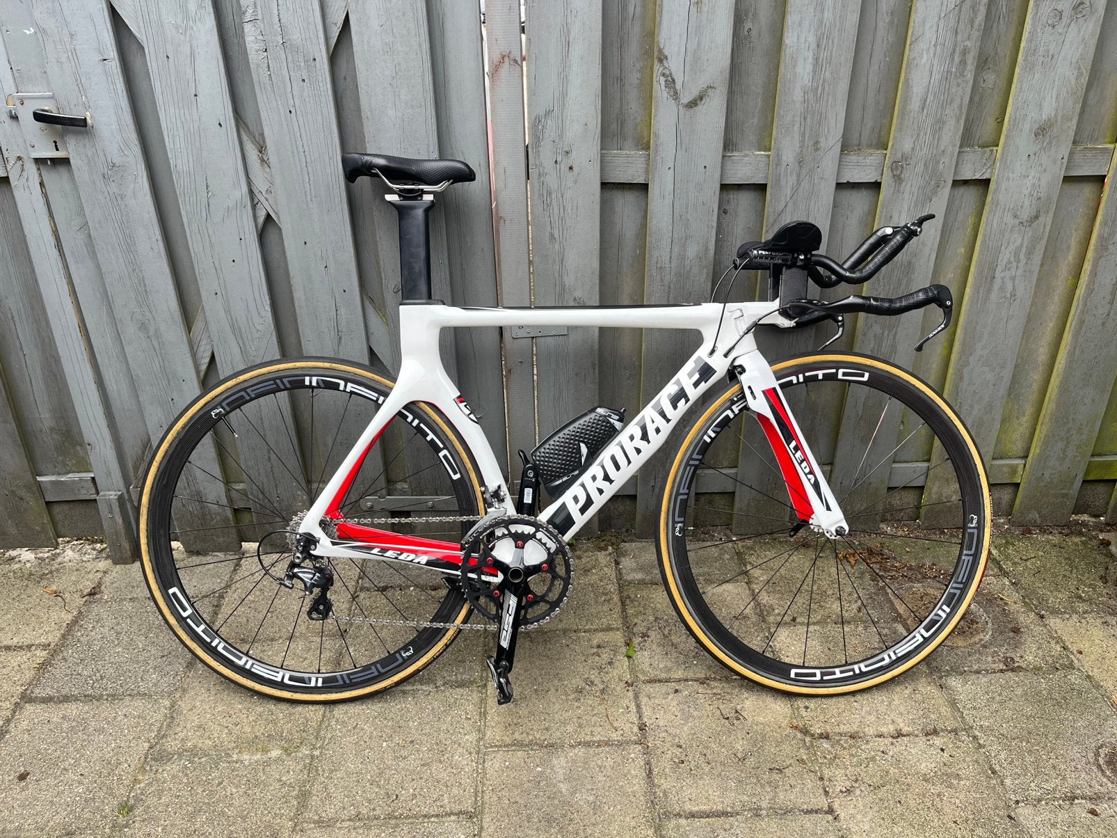 Prorace Leda tijdritfiets, Fietsen en Brommers, 28 inch, Gebruikt, Carbon, Meer dan 20 versnellingen