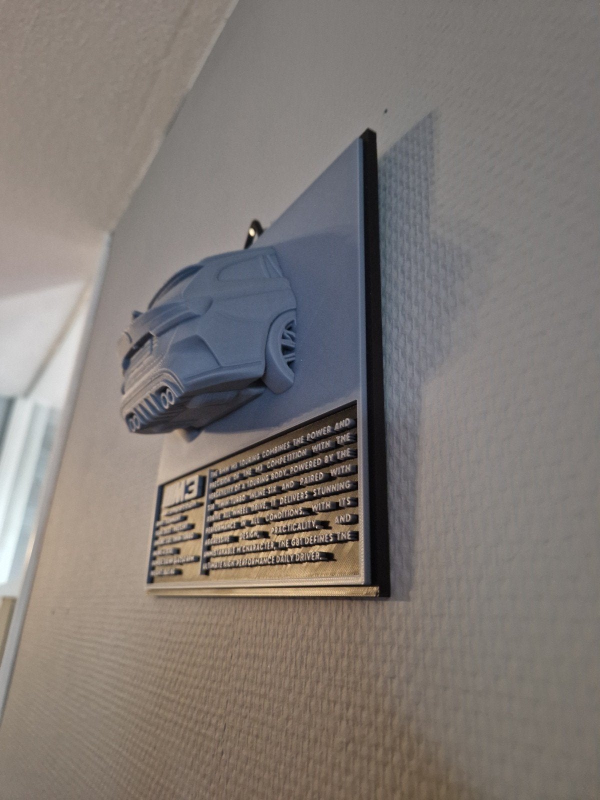 BMW M3 Touring (G81) 3D Wanddecoratie - Uniek Cadeau / Manca, Ophalen of Verzenden, Nieuw, Auto's