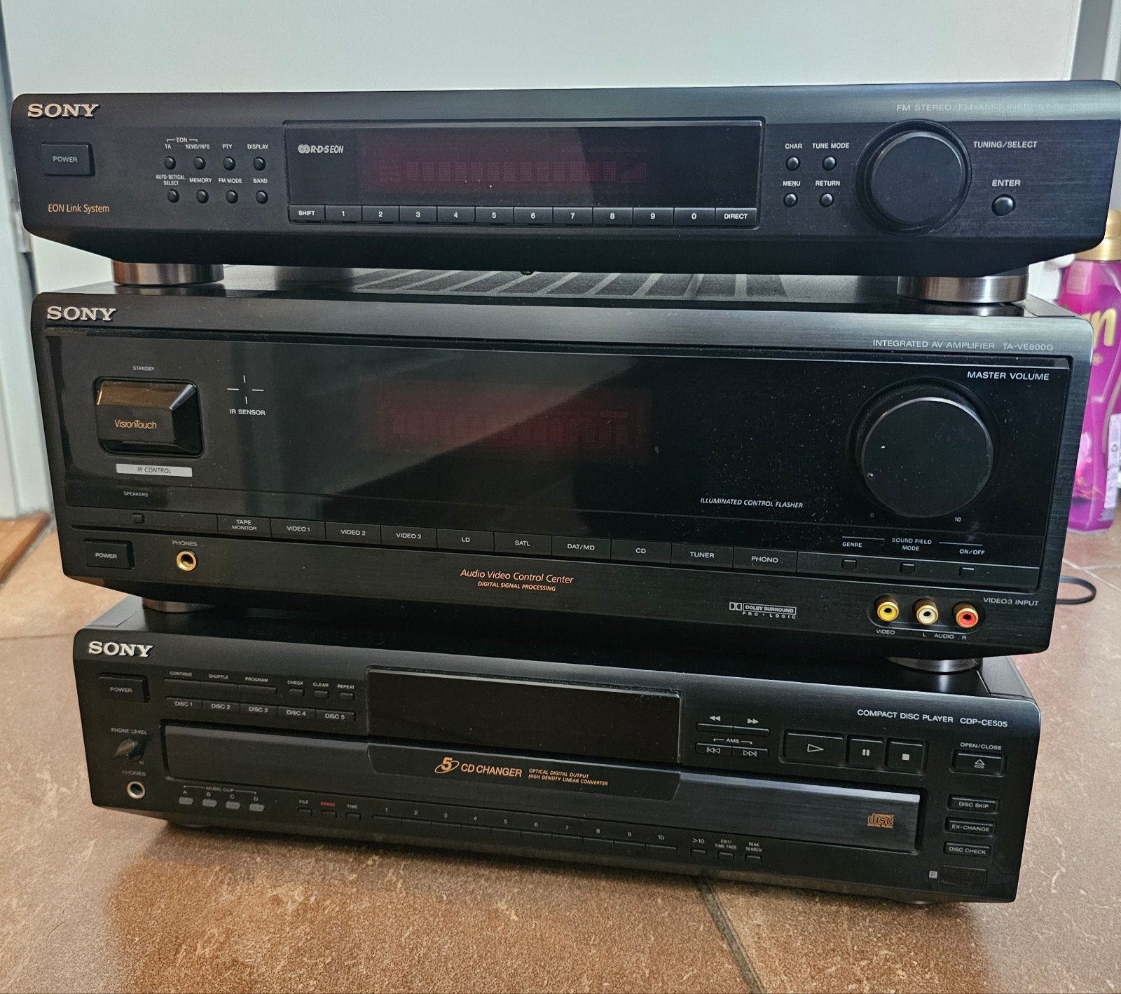 sony stereo set 3 componenten vintage, Ophalen, Sony, Losse componenten