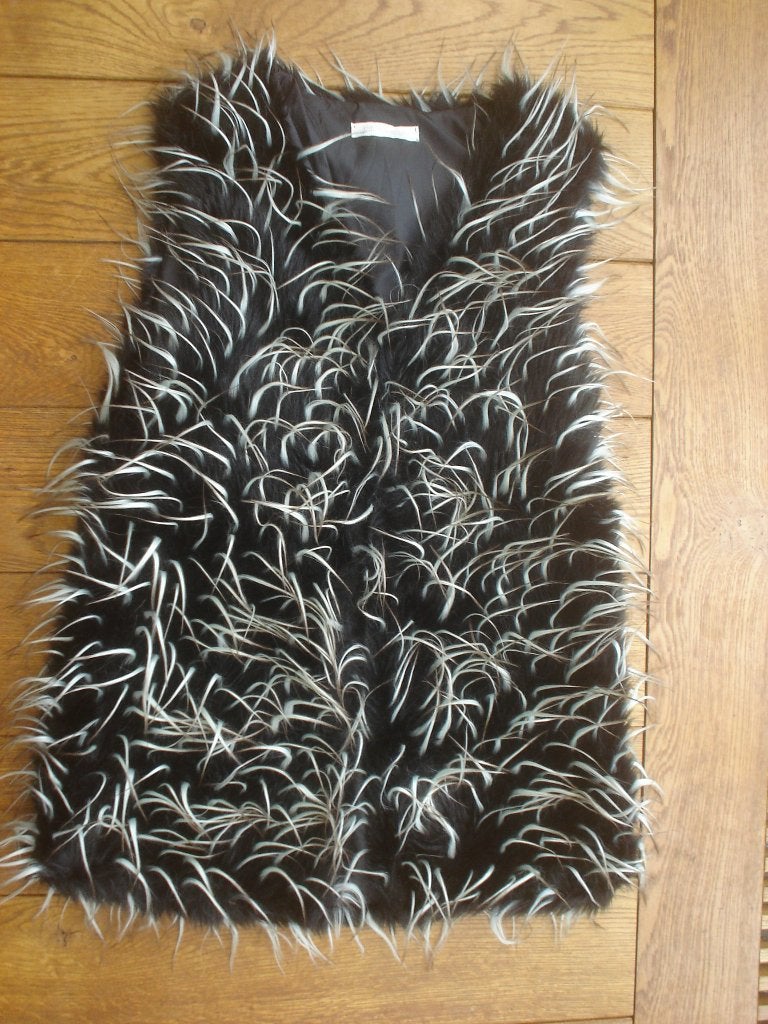 Zwart/witte bodywarmer, maat S, Papillonine, Kleding | Dames, Papillonine, Zo goed als nieuw, Maat 36 (S), Meerkleurig