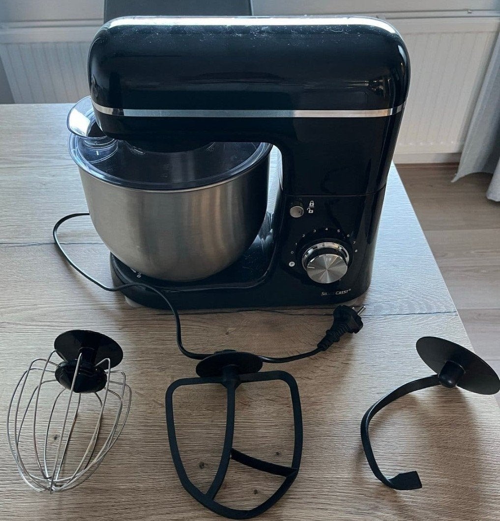 Silvercrest Keukenmachine met RVS Kom - Goede Staat, Witgoed en Apparatuur, Ophalen of Verzenden, Zo goed als nieuw, Vaatwasserbestendig