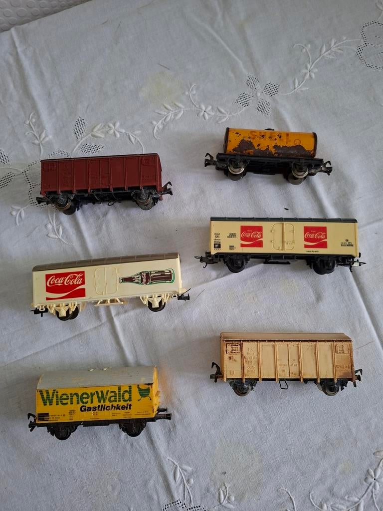 Partij modelspoorwagons met schade of ouderdomssporen, Ophalen of Verzenden, Gebruikt, Wagon
