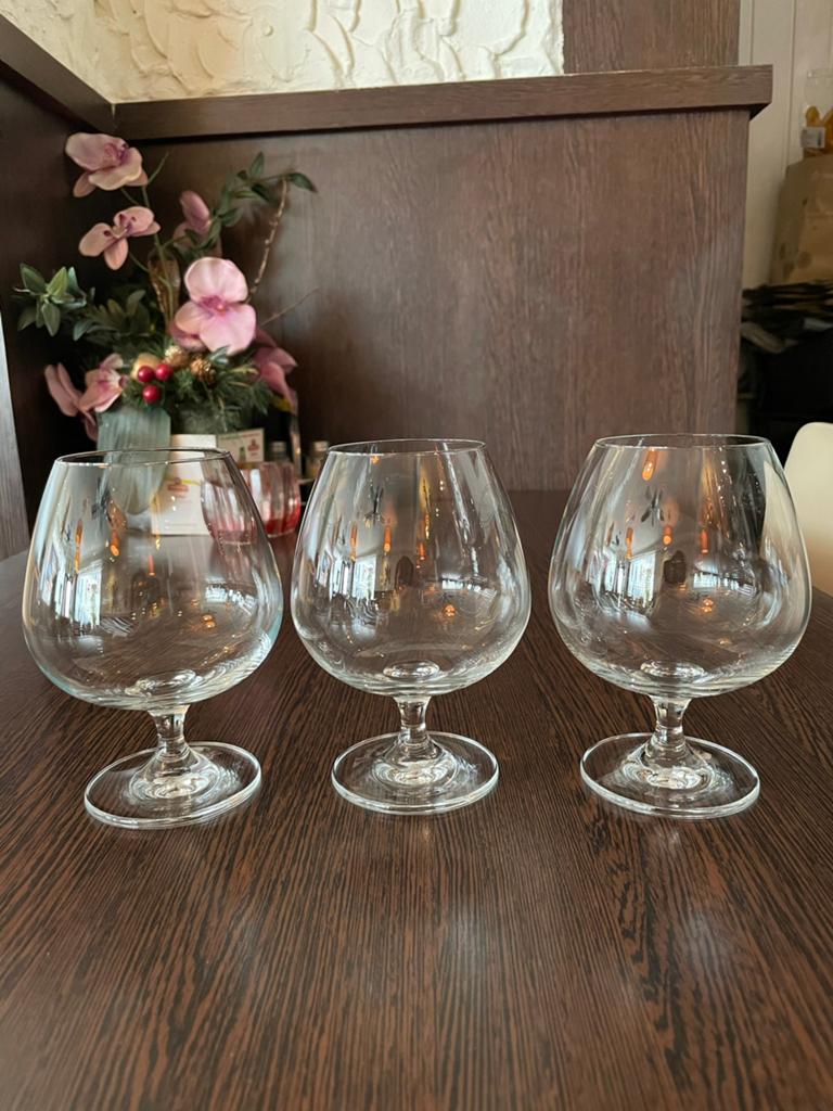 5 cognacschwenker kristalglazen nieuw, Ophalen of Verzenden, Nieuw, Overige typen