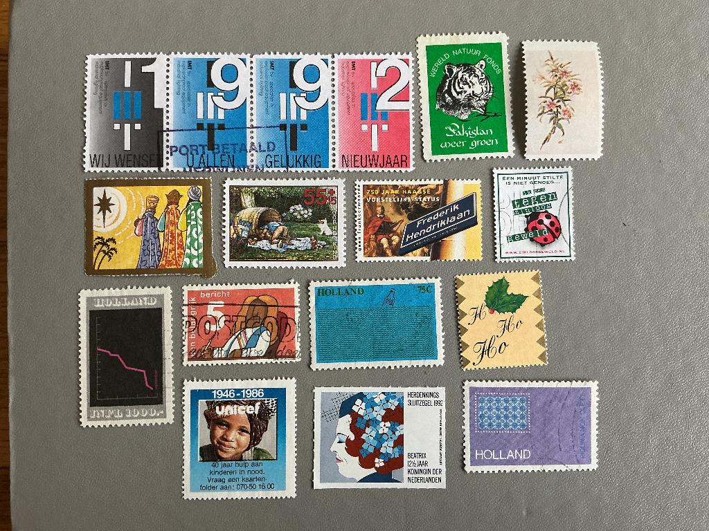 Stadspost en diverse zegels, Verzenden, Na 1940, Gestempeld