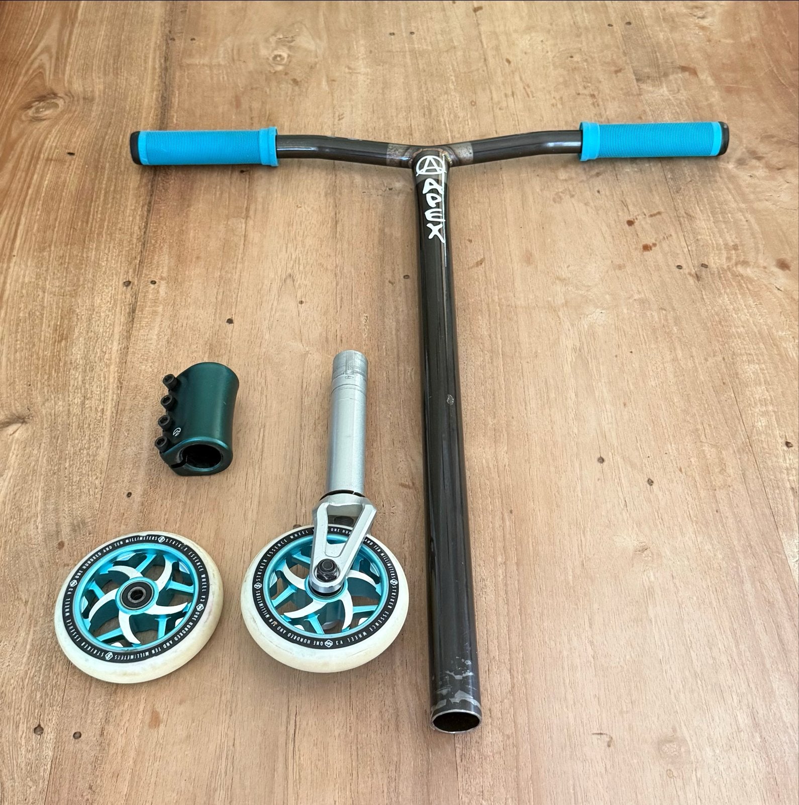 Apex BOL bar, North clamp, 2x Striker wielen, Fietsen en Brommers, Steps, Ophalen of Verzenden, Gebruikt, Overige typen