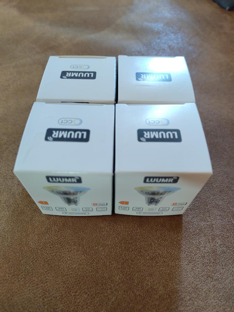 LUUMR GU10 Smart Wifi LED Lampen 4x - Nieuw, Huis en Inrichting, Lampen | Losse lampen, Led-lamp, Minder dan 30 watt, Nieuw, Bipin of Steekvoet