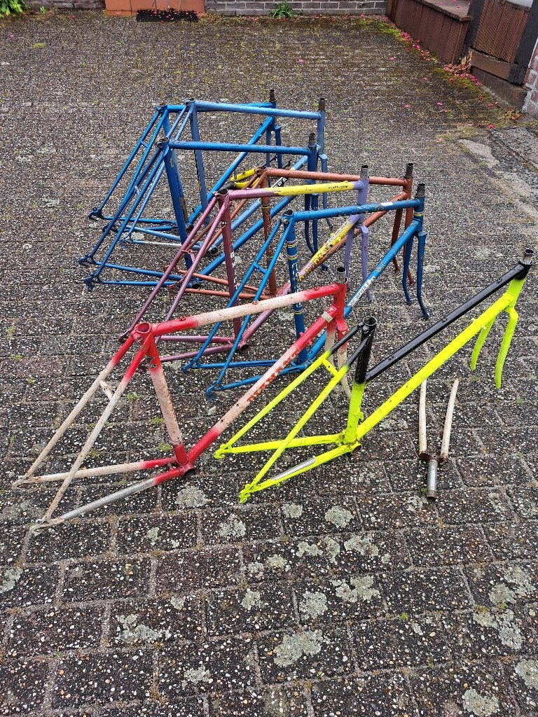 Lot koersfiets kaders (racefiets), Fietsen en Brommers, Fietsen | Racefietsen, Gebruikt, Aluminium, Meer dan 20 versnellingen
