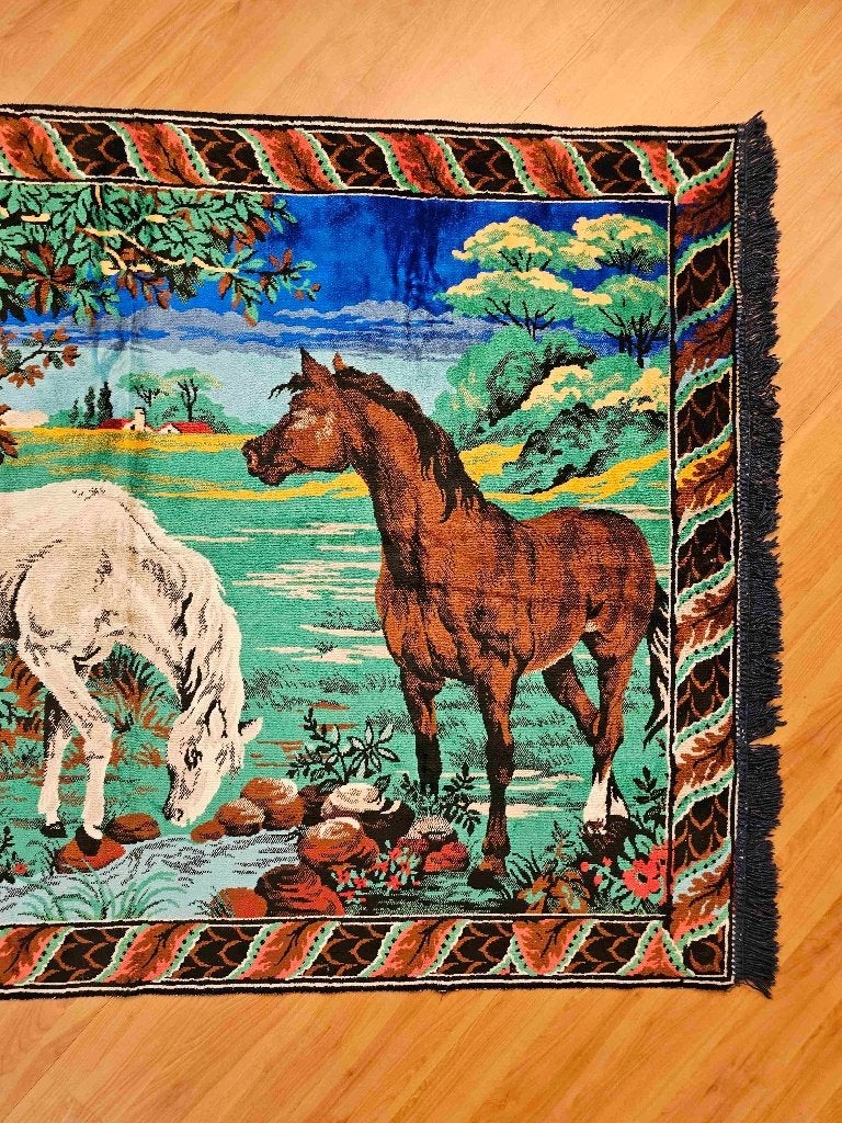 Wandkleed paarden 165/110 cm, 165 cm, 115 cm, Gebruikt, Etten-Leur