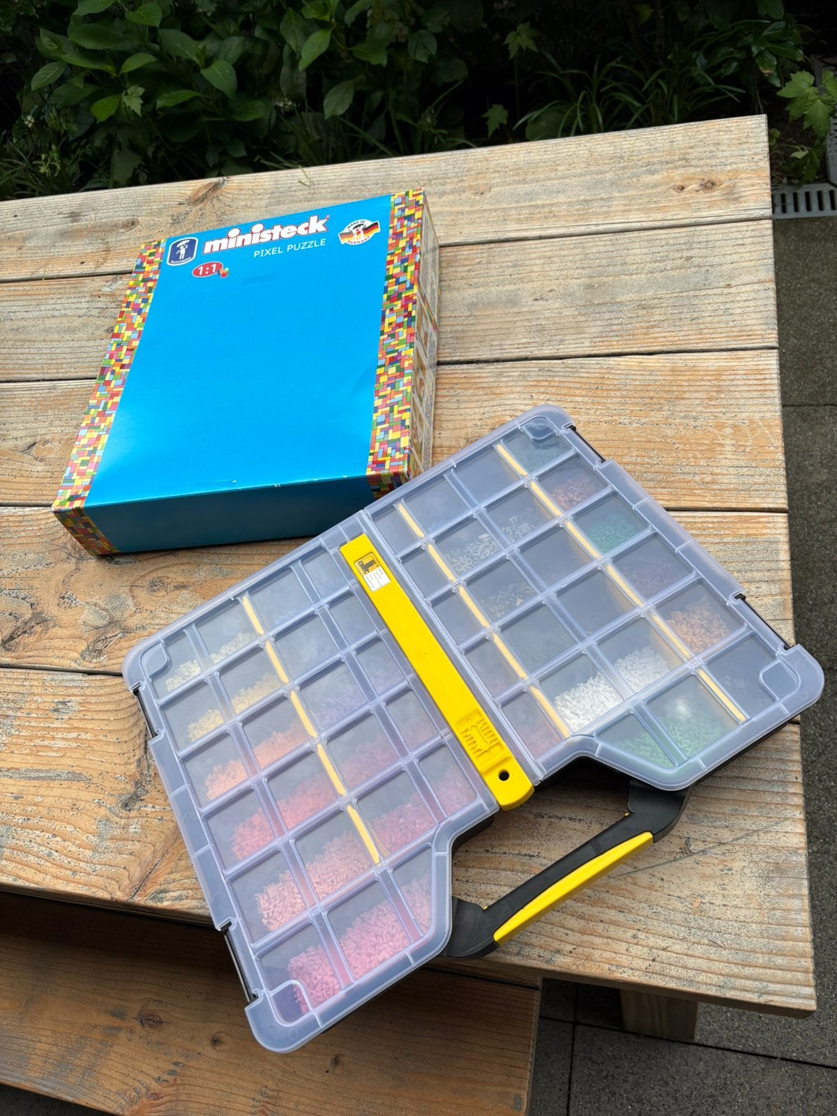 Ministeck met handige sorteerdoos, Hobby en Vrije tijd, Ophalen of Verzenden, Zo goed als nieuw, Box-set