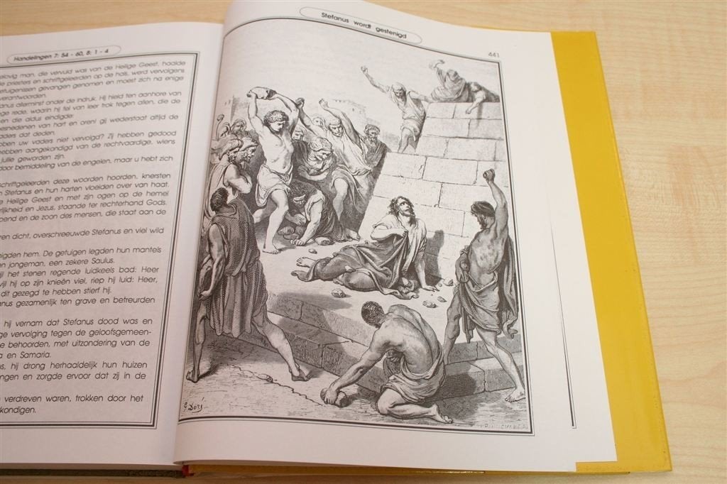 De Beroemde Bijbel van Gustave Doré — Prachtboek met Gravure, Ophalen of Verzenden, Gelezen