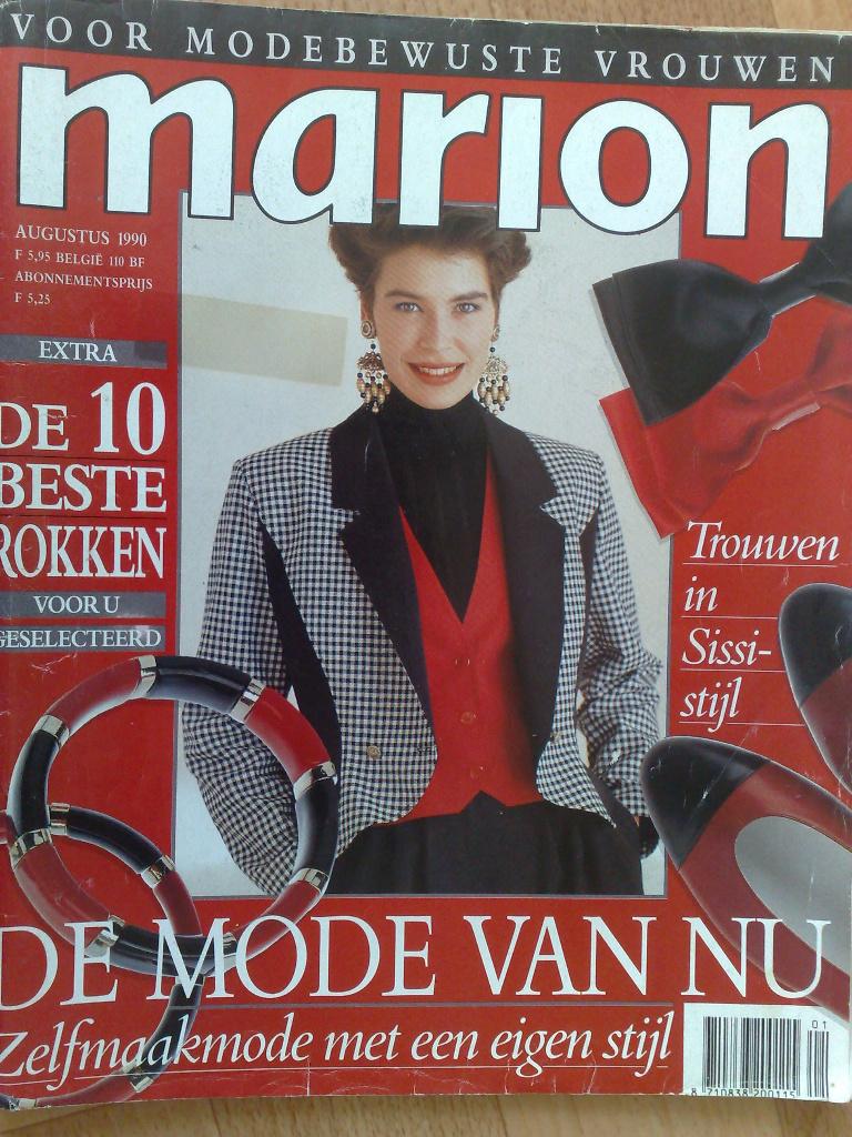 Marion zelfmaakmode augustus 1990 , o. a. bruidsmode, Verzenden, Zo goed als nieuw, Vrouw, Overige merken