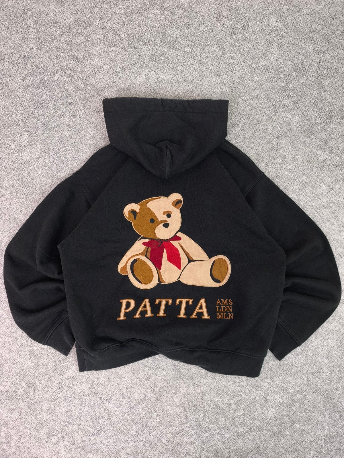 Patta Teddy Bear Hoodie Zwart XS - Zeer goede staat, Verzenden, Zwart