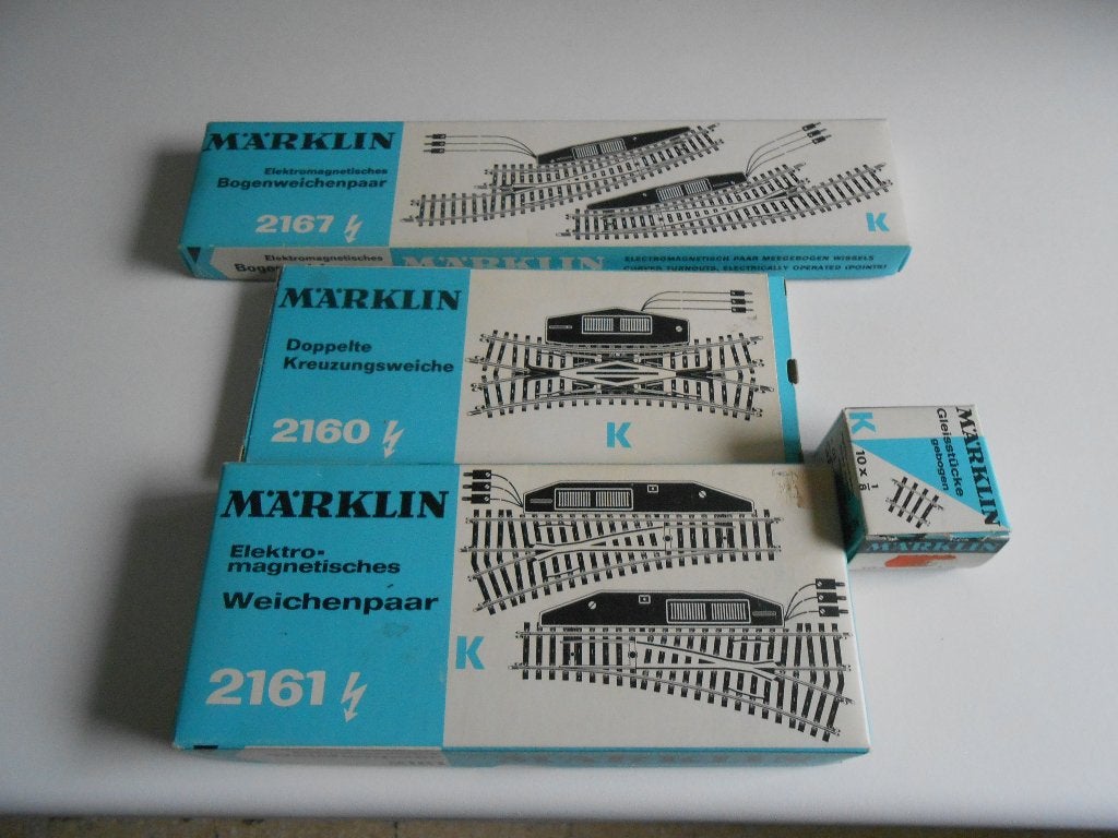 Marklin Lege doosjes K-rails, Wisselstroom, Gebruikt, Verzenden, Overige typen