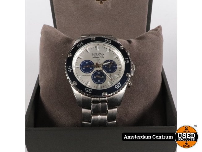 Bulova 98B423 Marine Star Chronograph Horloge - Nette staat, Flex Ltd., Gebruikt, https://flex.com/contact-us, Nobelstraat 10, 5807 GA Oostrum LB, Limburg, Nederland