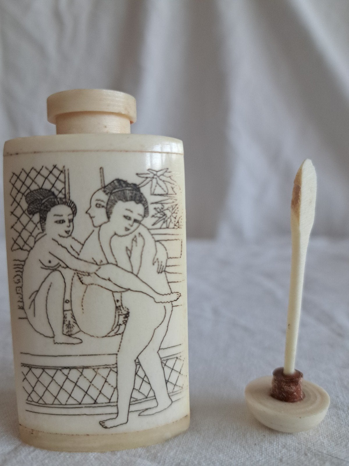 Vintage Chinees Snuff/Opium Flesje, Ophalen of Verzenden