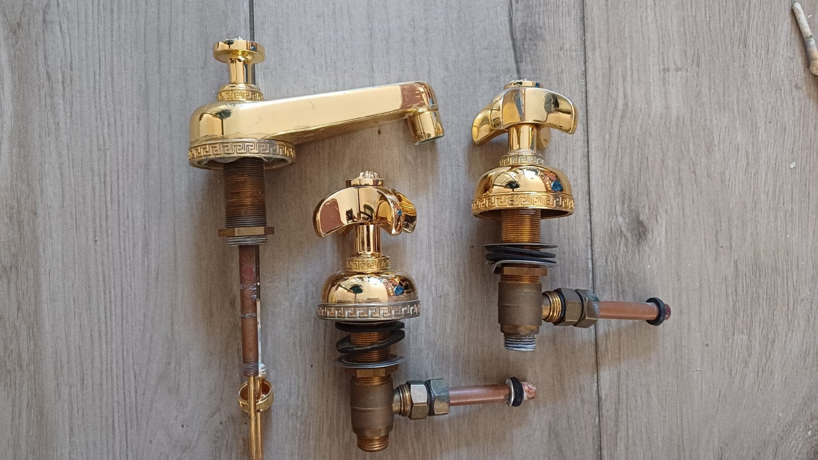 Luxe gouden Versace kraan set, Ophalen of Verzenden, Gebruikt, Koper, Kraan