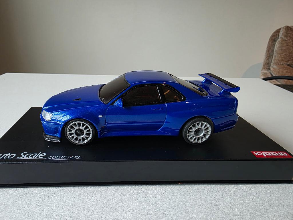 Kyosho Nissan Skyline GT-R R34 V-Spec II Mini-Z ASC, Hobby en Vrije tijd, Modelbouw | Radiografisch | Auto's, Ophalen of Verzenden
