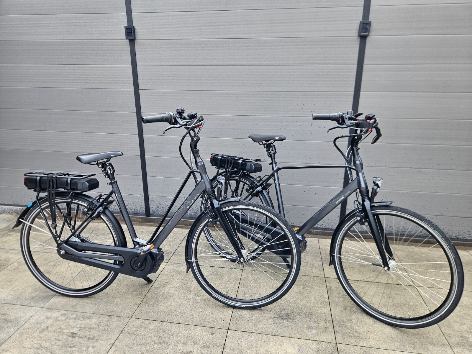 Set Batavus Yamaha 80Nm middenmotor Accu 500Wh, Ophalen, Batavus, Zo goed als nieuw, 50 km per accu of meer
