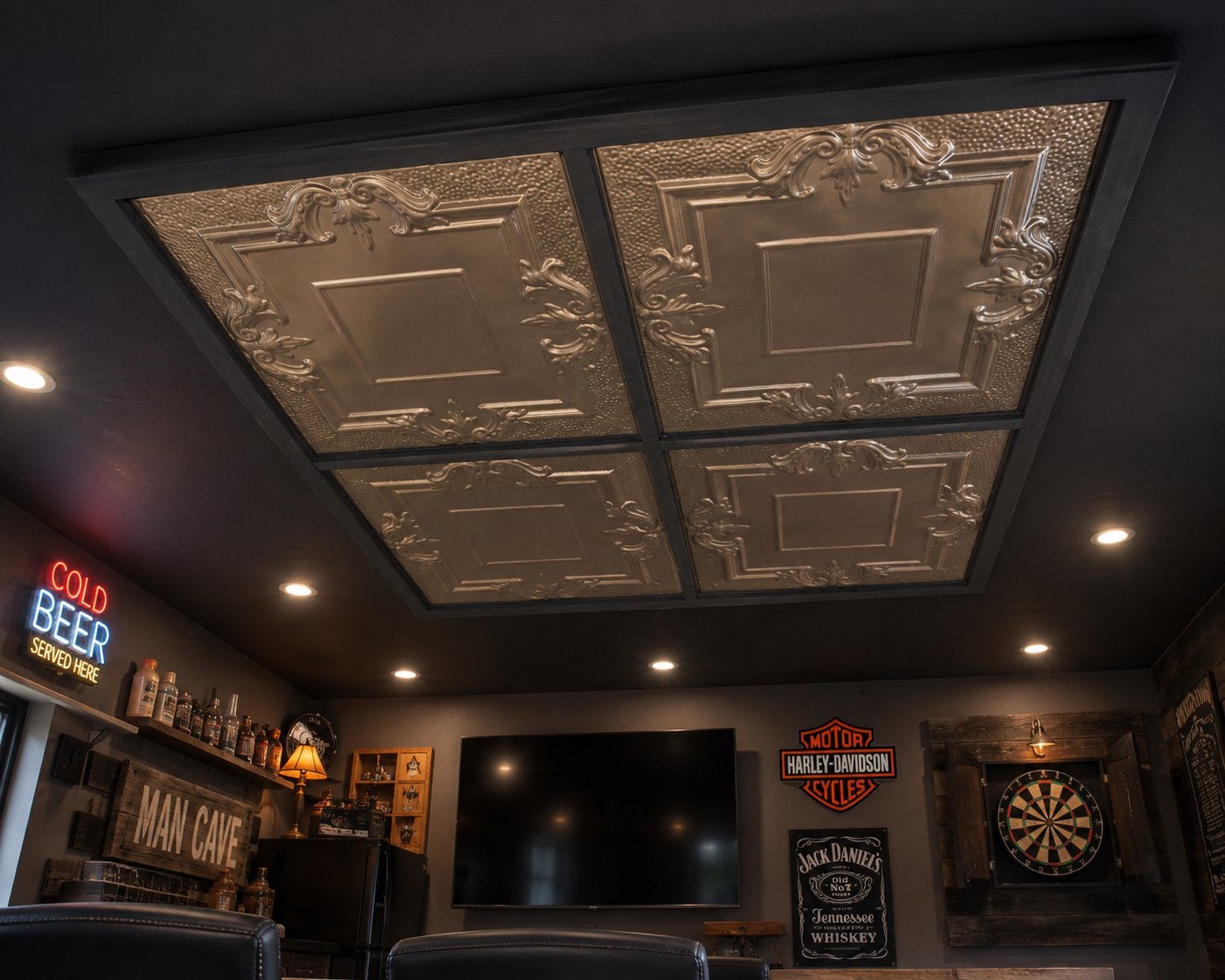 Plafond paneel decoratie mancave wandpaneel bar hemel, Huis en Inrichting, Barren, Ophalen, M, Zo goed als nieuw, M