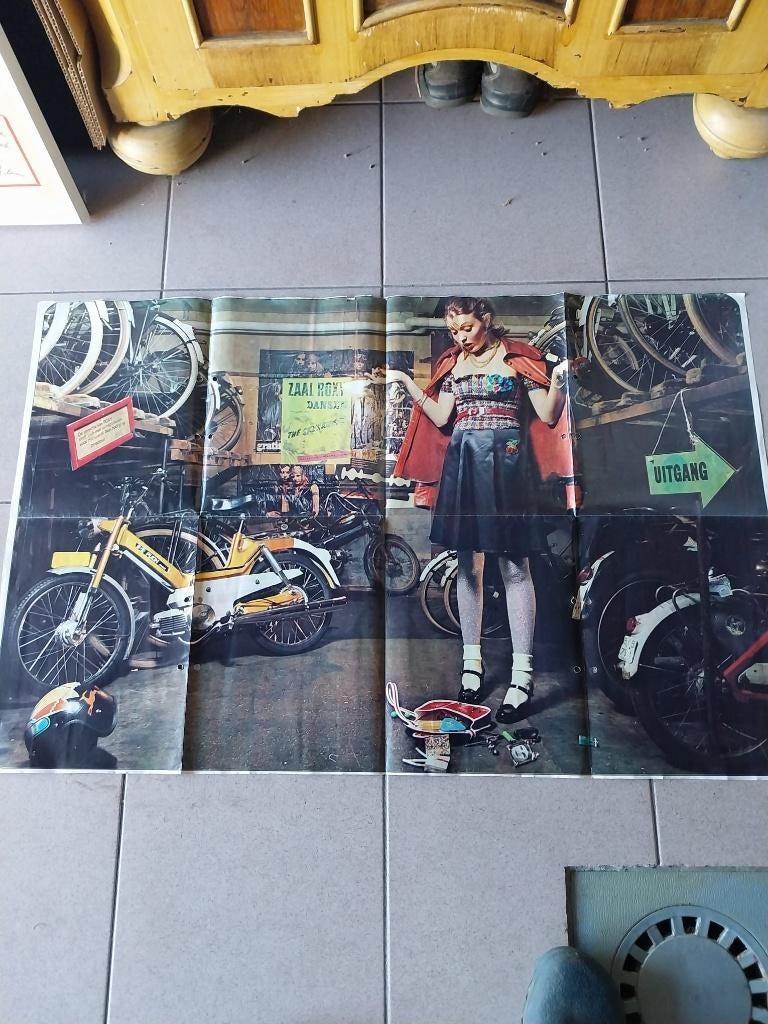 Oude affiches jaren 70  Puch honda Yamaha benelli kawa Suzuk, Ophalen, Zo goed als nieuw, Overige typen