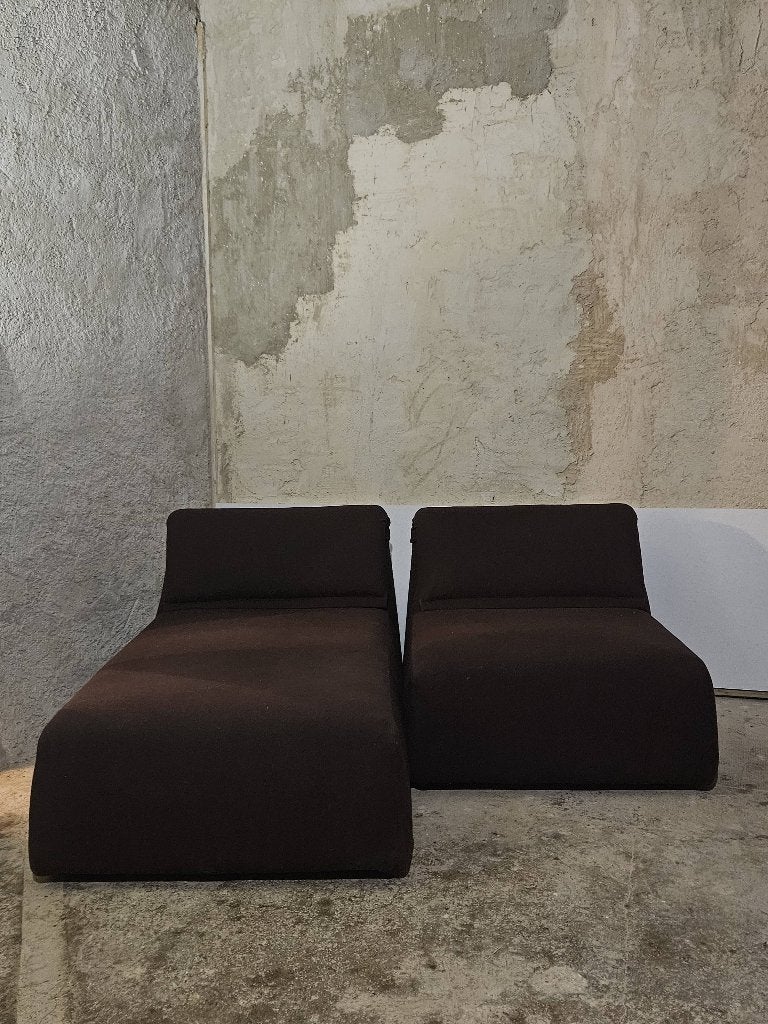 Moroso Modulaire Sofa - Bruin /  design Patricia Urquiola, Gebruikt, 125 tot 150 cm, Verzenden, Tweepersoons