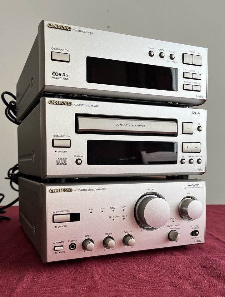 ONKYO stereo set, Gebruikt, Microset, Cd-speler, Ophalen